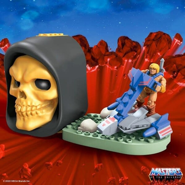 Mega Construx Masters of the Universe Skeletor Skull Case - He-Man Jet Sled