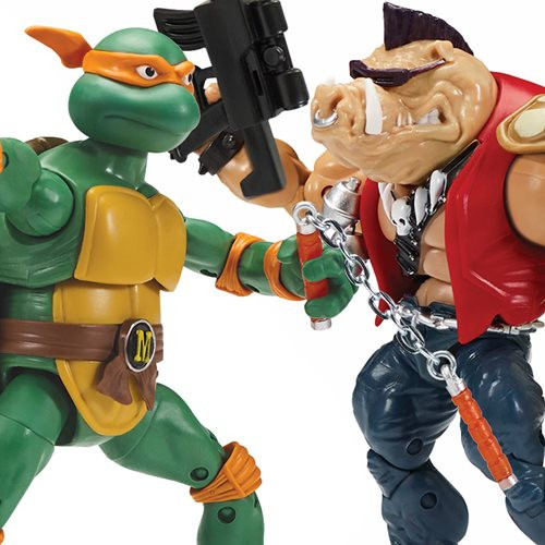 Teenage Mutant Ninja Turtles Classic Michelangelo vs. Bebop Action