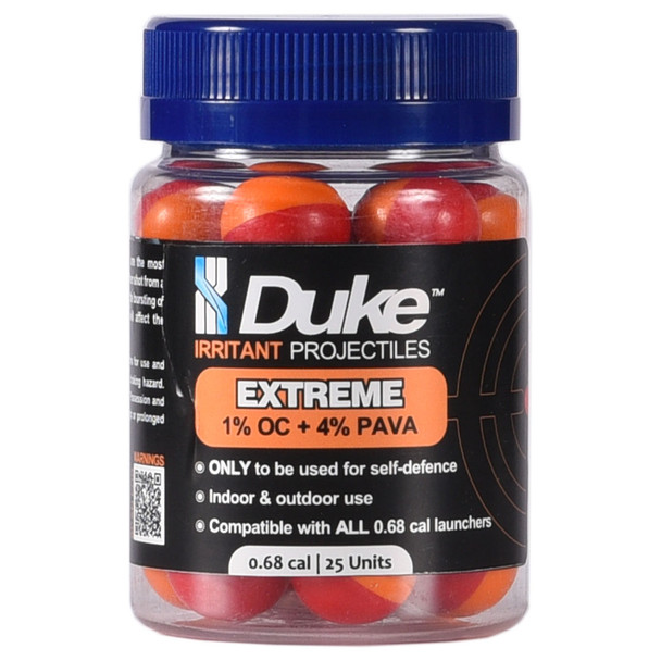 DUKE .68 10X OC PAVA BALLS 25 ROUNDS BYRNA COMPATABLE