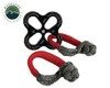 R.D.L. 8" Recovery Distribution Link 45,000 lb. Black and (2) 5/8" Soft Shackles