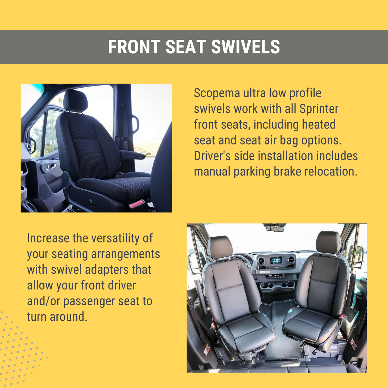 swivel front passenger seat