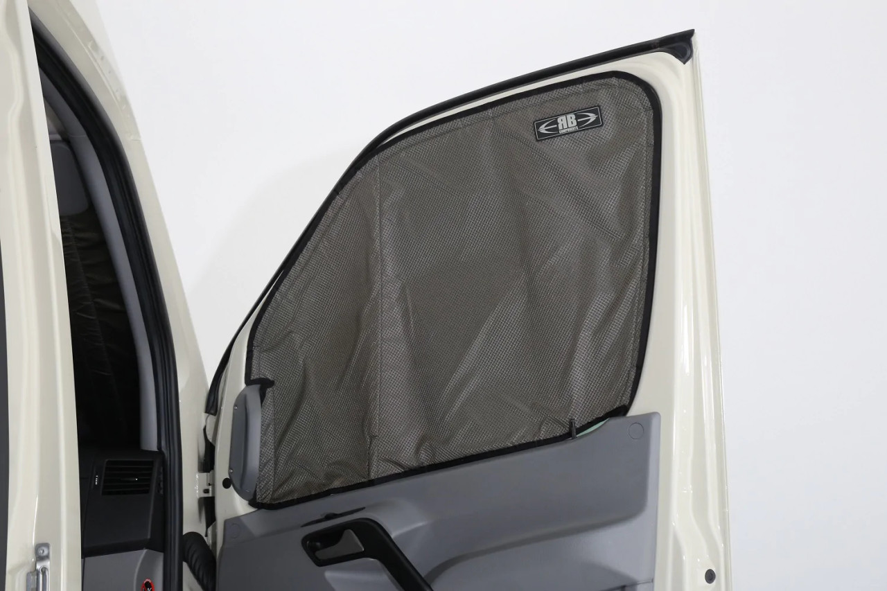 2007-2018 SPRINTER VAN FABRIC - MAGNETIC FRONT DOOR WINDOW COVER