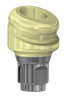 18° Angled DESSLoc®  Abutment - 1mm Collar Height - 3.3 (NC) - 87.041/1