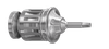 Dentist Handle Driver compatible with Nobel® type ratchet - 21mm Length - WSDNBL21H120