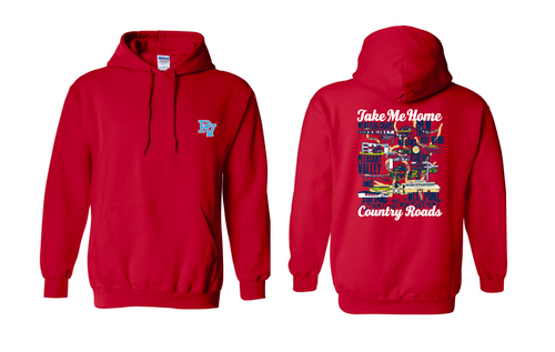Gildan Hoodie Red