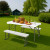Blow Moulded Picnic Table and Bench Set