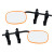 Pair Neon Orange Rock Steady Towing Mirrors