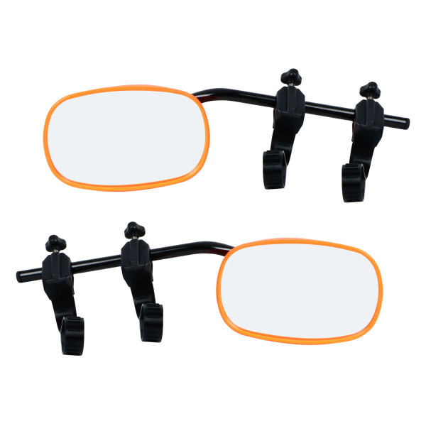 Pair Neon Orange Rock Steady Towing Mirrors