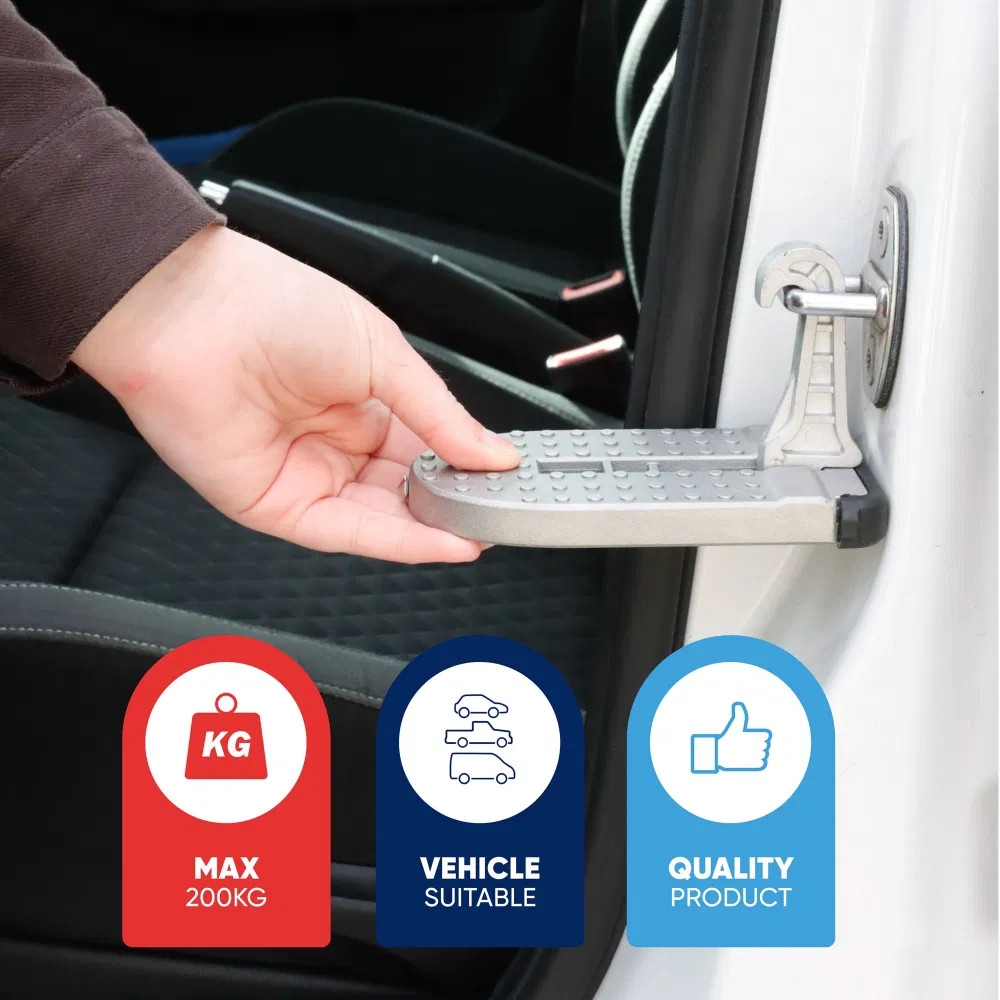 Foldable Car Door Latch Step