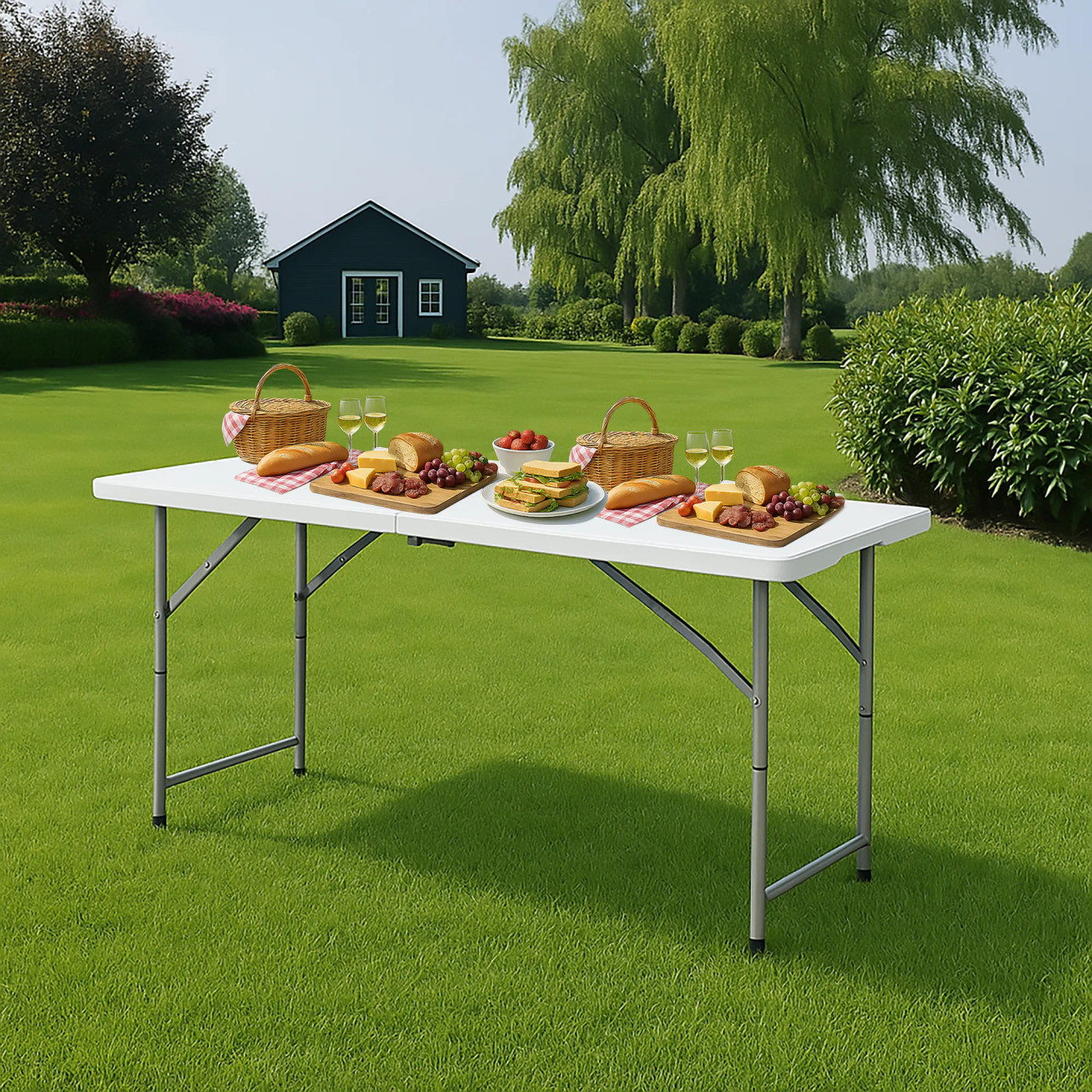 Blow Moulded Folding Table 122cm