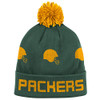 Mitchell & Ness Green Bay Packers Round Trip Cuffed Pom Knit Hat