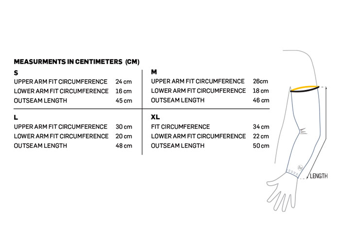 Buff Arm Sleeve Sizing