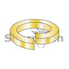 6  Medium Split Lock Washer Zinc Yellow Bake (Box Qty 10000)