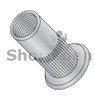 8-32-.080  Flat Head Ribbed Threaded Insert Rivet Nut Aluminum Cleaned and Polished (Box Qty 1000)