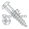 14-10X1 1/2  Combination (Phil/slot) Drive Round Head Full Body 2/3 Thread Wood Screw Zinc (Box Qty 1000)  BC-1424DCR