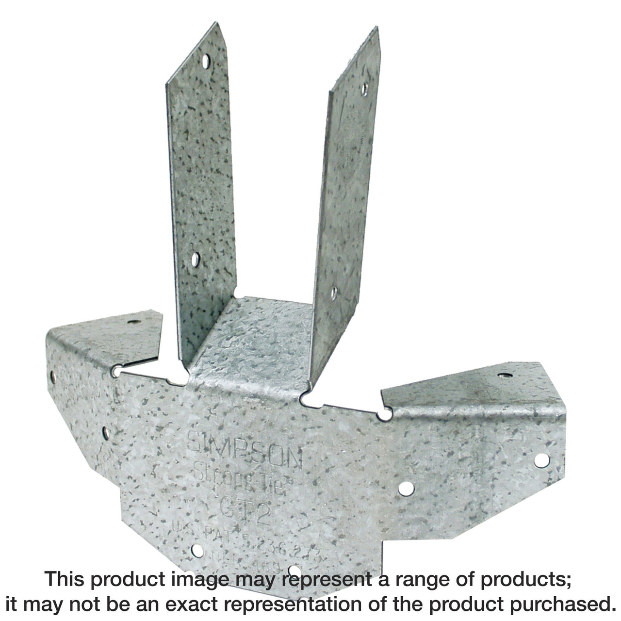 Simpson Strong-Tie GT2Z GT ZMAX® Galvanized 16-Gauge Gazebo Tie