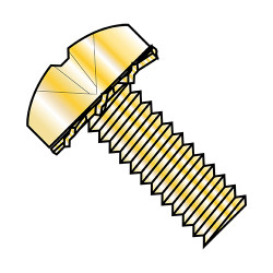 1/4-20X1/2 Phillips Pan External Sems Machine Screw Fully Threaded Zinc Yellow (Pack Qty 3,000) BC-1408EPPY