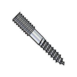 1/2-13X10 Hanger Bolt Plain Center Zinc (Pack Qty 100) BC-50160BH