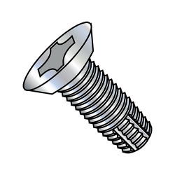 2-56X1/8 Phillips Flat Undercut Thread Cutting Screw Type F Fully Threaded Zinc (Pack Qty 10,000) BC-0202FPU
