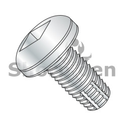 6-32X1/4 Square Recess Pan Thread Cutting Screw Type F Fully Threaded Zinc (Pack Qty 10,000) BC-0604FQP