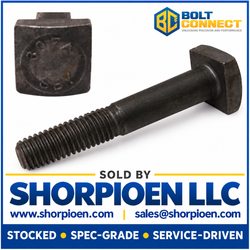 1 1/4-7X6 Square Head Machine Bolt Plain (Pack Qty 10) BC-12596BMQ