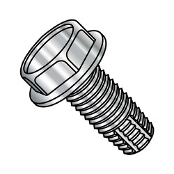 1/4-20X1 1/4 Unslotted Indented Hex Washer Thread Cutting Screw Type F Fully Thread 18-8 Stainless (Pack Qty 1,000) BC-1420FW188
