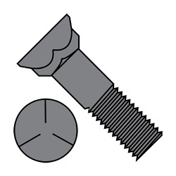 1/2-13X2 1/4 Grade 5 Plow Bolt With Number 3 Head Plain (Pack Qty 100) BC-5036BP5P