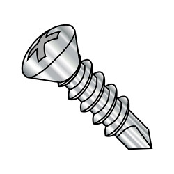 1/4-14X1 Phillips Oval Self Drilling Screw Full Thread 18-8 Stainless Steel (Pack Qty 1,500) BC-1416KPO188