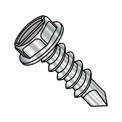 10-16X1/2 Slotted Indented Hex Washer Full Thread Self Drill Screw 18-8 Stain Steel (Pack Qty 4,000) BC-1008KSW188