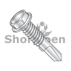 12-24X7/8 Unslotted Hex washer Self Drill Screw #4 Point w/Wings Full Thread Zinc (Pack Qty 5,000) BC-1214KWMS4W