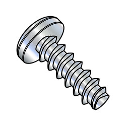 1/4-10X1 1/2 Phillips Pan Thread Rolling Screws 48-2 Fully Threaded Zinc And Wax (Pack Qty 1,500) BC-1424LPP