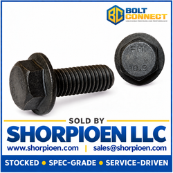 M10-1.5X30 DIN 6921 Class 10.9 Metric Flange Bolt Screw Non Serrated Plain (Pack Qty 400) BC-M1030BF10P