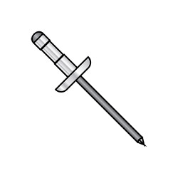 1/8X.031-.187 Multi Grip Dome Head Rivet Black Phosphate (Pack Qty 10,000) BC-D-0410B