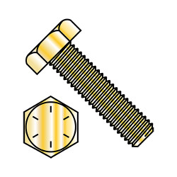 3/8-16X3 3/4 Hex Tap Bolt Grade 8 Fully Threaded Zinc Yellow (Pack Qty 250) BC-3760BHT8