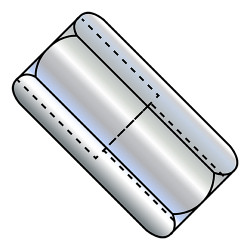 1/2-13X1 1/4 Reduced Hex Rod Coupling Nut, 3/8-16,  5/8 Across Flats Zinc (Pack Qty 150) BC-502010NCUPR