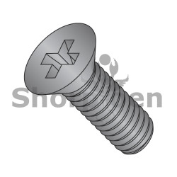 0-80X3/16 Phillips Flat Machine Screw Fully Threaded 18 8 Stainless Steel Black Oxide (Pack Qty 5,000) BC--003MPF188B