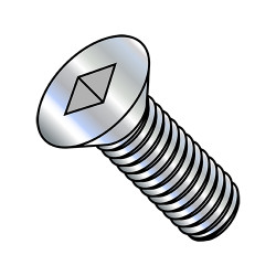 1/4-20X1 Square Recess Flat Head Machine Screw Fully Threaded Zinc (Pack Qty 3,000) BC-1416MQF