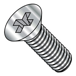 0-80x1/4 MS51960, NASM51960 Phil Flat Machine Screw Fine Full Thread 300 Series S/S DFAR (Pack Qty 5,000) BC-MS51960-3