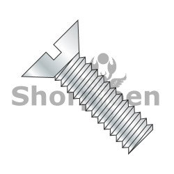 12-24X1 Slotted Flat Machine Screw Fully Threaded Zinc (Pack Qty 4,000) BC-1216MSF