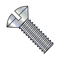 1/4-20X1 1/4 Slotted Oval Machine Screw Fully Threaded Zinc (Pack Qty 2,000) BC-1420MSO