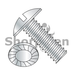 1/4-20X1/2 Slotted Truss Serrated Machine Screw Fully Threaded Zinc (Pack Qty 3,000) BC-1408MSTS