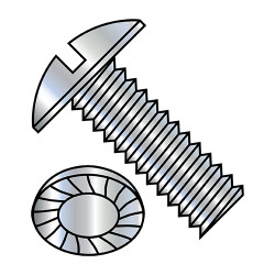 1/4-20X1/2 Slotted Truss Serrated Machine Screw Fully Threaded Zinc (Pack Qty 3,000) BC-1408MSTS