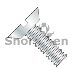 2-56X3/16 Slotted Flat Undercut Machine Screw Fully Threaded Zinc (Pack Qty 10,000) BC-0203MSU