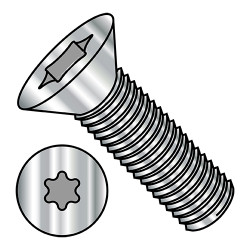 1/4-20X1 1/2 6 Lobe Flat Machine Screw Fully Threaded 18 8 Stainless Steel (Pack Qty 1,000) BC-1424MTF188