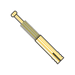 1/2X2 3/4 Expansion Pin Anchor Zinc Yellow (Pack Qty 50) BC-5044AEP