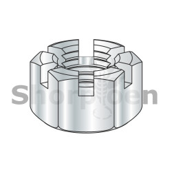 1/4-20 Slotted Hex Nut Zinc (Pack Qty 500) BC-14NHS