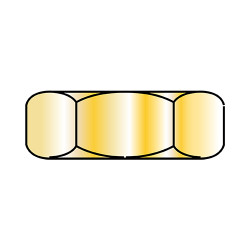 1/4-20X7/16X3/ Hex Machine Screw Nut Zinc Yellow (Pack Qty 5,000) BC-14NHY