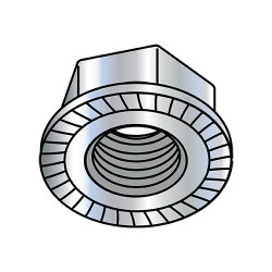 1/2-13 Serrated Flange Hex Lock Nuts Case Hardened HR15N 78/90 Zinc (Pack Qty 250) BC-50NR