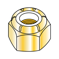 1/2-13 NE Nylon Insert Hex Lock Nut Zinc Yellow (Pack Qty 300) BC-50NSY