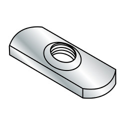 1/2-13 Spot Weld Center Hole Tab Weld Nut Plain (Pack Qty 500) BC-50NWS2